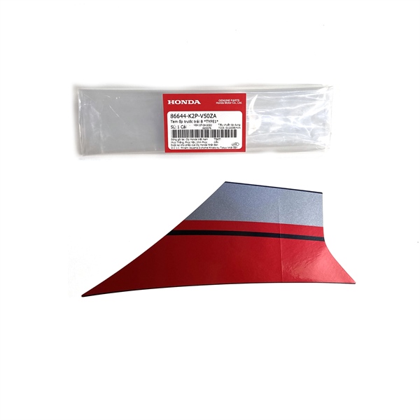 TEM YẾM TRƯỚC MIẾNG NHỎ WINNER X V2 TRÁI (BẢN ĐEN ĐỎ XÁM 2021)