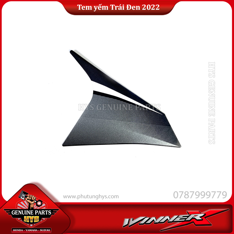 TEM YẾM TRƯỚC MIẾNG NHỎ WINNER X V3 TRÁI (BẢN ĐEN 2022)