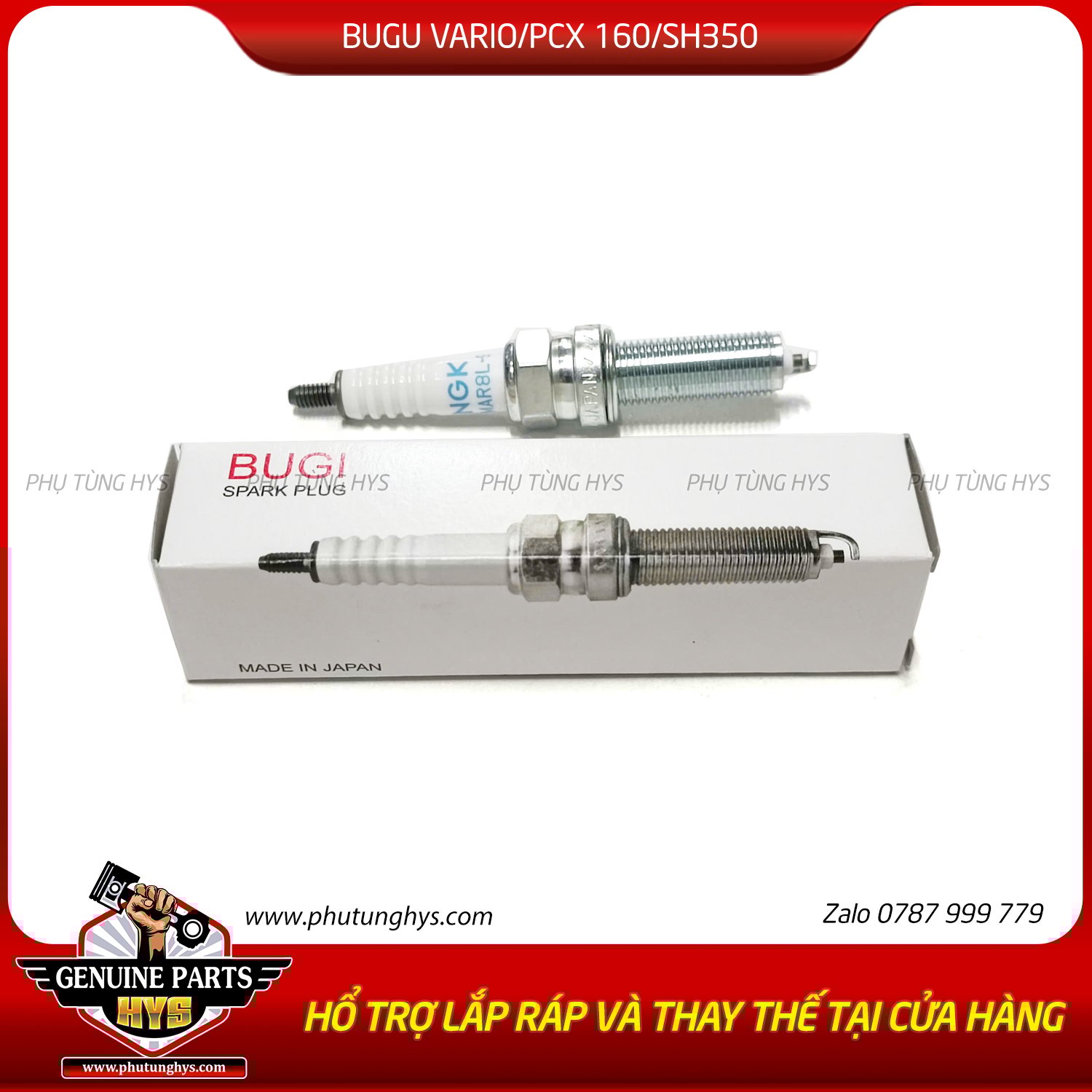 BUGI VARIO/PCX/ADV 160 SH350 LEAD 4VAL SH MODE 4VAL AB125/160 4VAL (CHÂN DÀI)