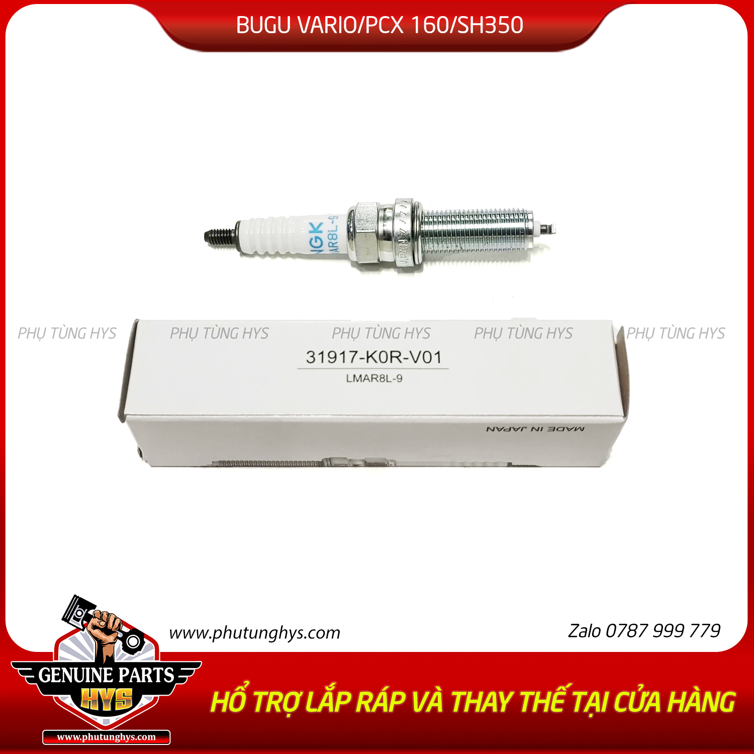 BUGI VARIO/PCX/ADV 160 SH350 LEAD 4VAL SH MODE 4VAL AB125/160 4VAL (CHÂN DÀI)