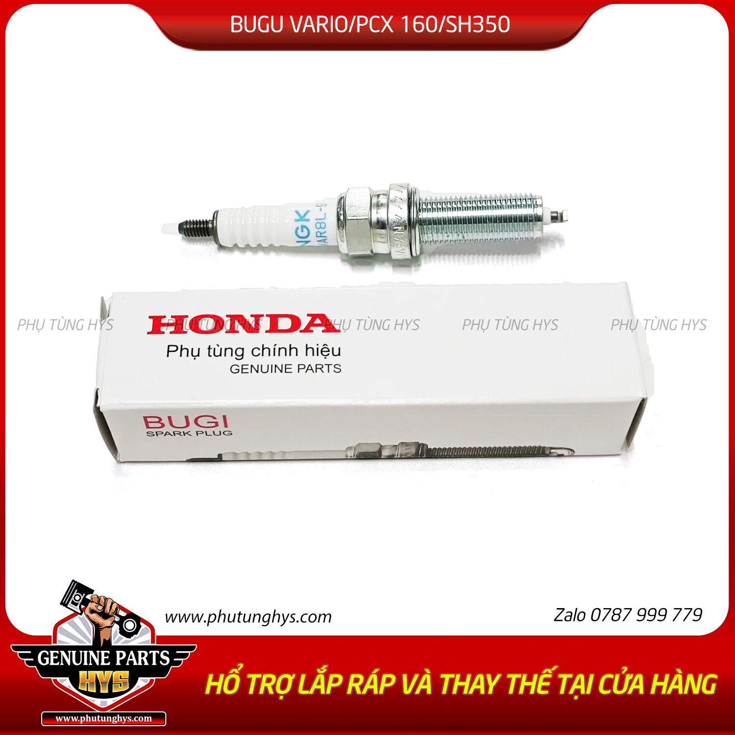 BUGI VARIO/PCX/ADV 160 SH350 LEAD 4VAL SH MODE 4VAL AB125/160 4VAL (CHÂN DÀI)