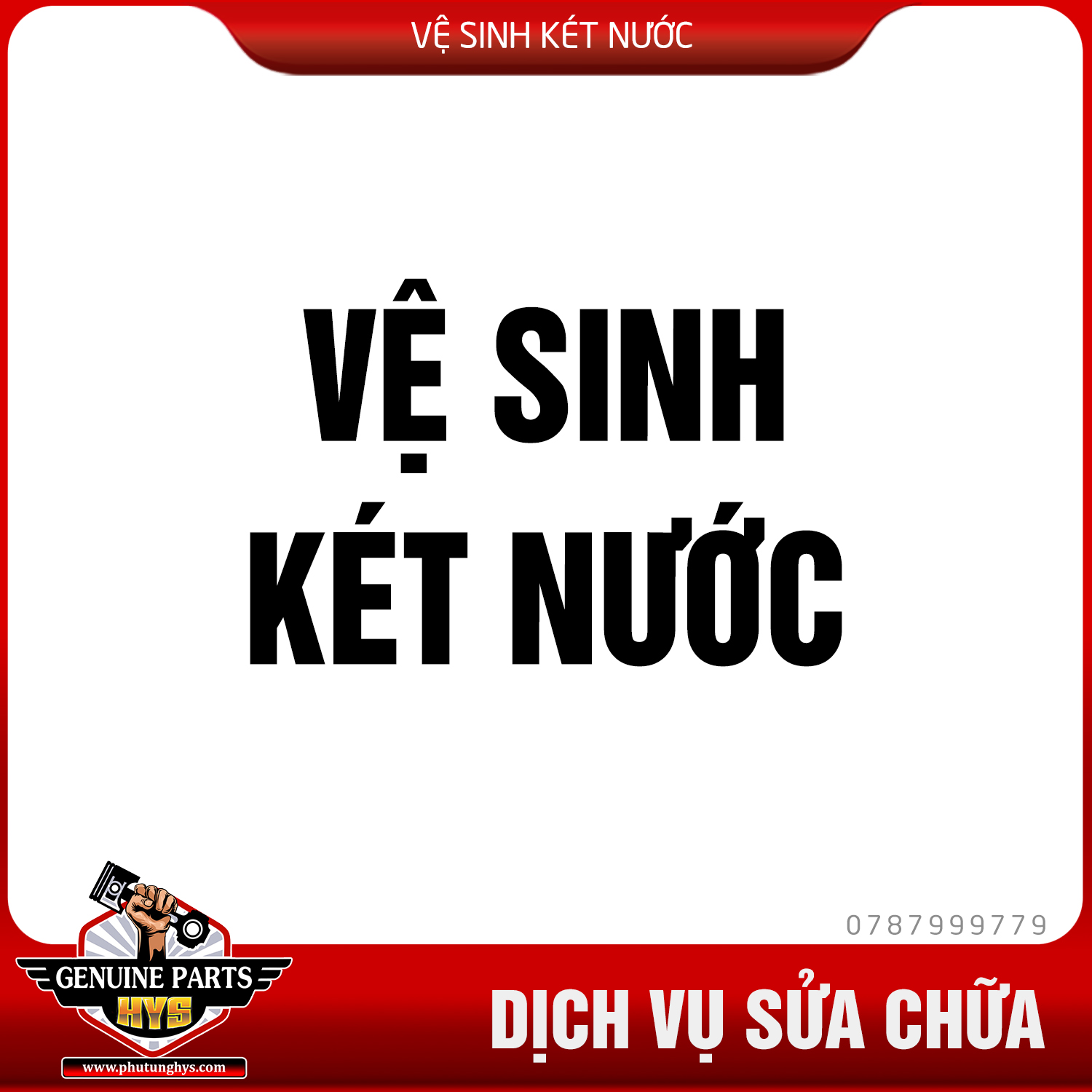 VỆ SINH KÉT NƯỚC