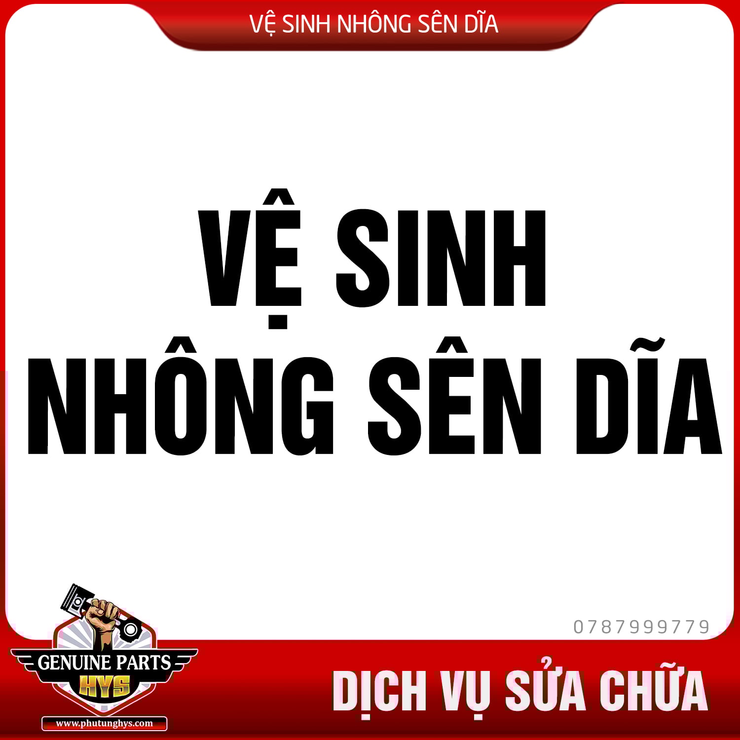 VỆ SINH BẢO DƯỠNG NHÔNG SÊN DĨA