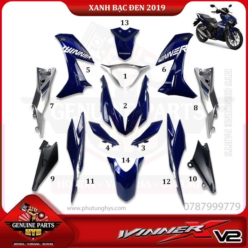 DÀN ÁO WINNER X V2 XANH BẠC ĐEN 2019