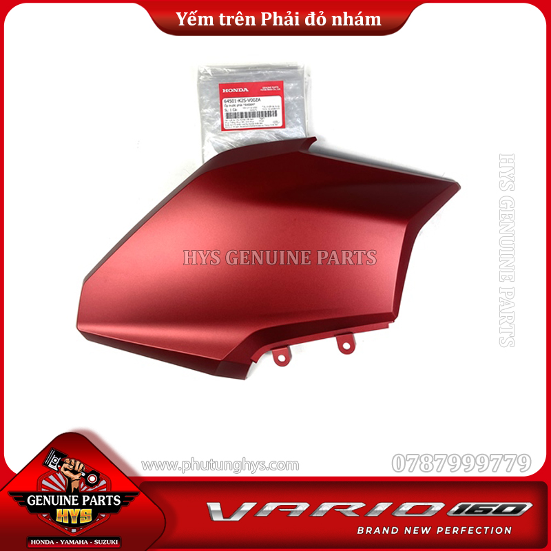 YẾM TRÊN VARIO 160 CLICK 160 K2S PHẢI ĐỎ NHÁM