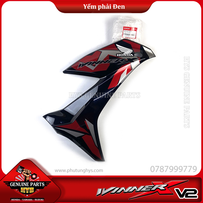 YẾM WINNER X V2 PHẢI ĐEN (ABS)