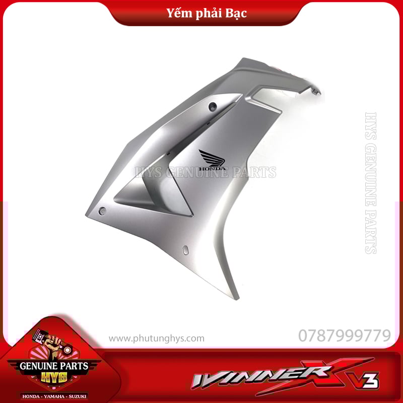 YẾM WINNER X V3 PHẢI BẠC (BẢN BẠC ĐEN XANH 2022 ABS)