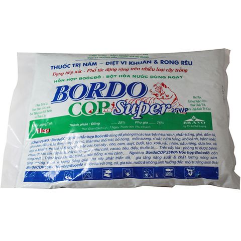  Bordo Cop Super 25WP - phòng trừ bệnh hại do vi khuẩn, nấm 