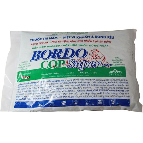 Bordo Cop Super 25WP - phòng trừ bệnh hại do vi khuẩn, nấm