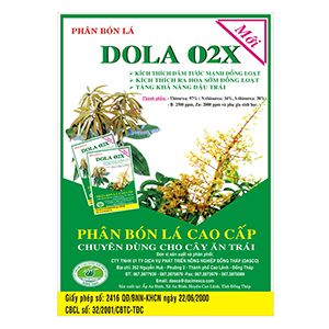 Phân bón Dola 02X , thúc đẩy đâm tược và ra hoa đồng loạt,