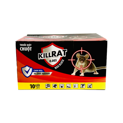  Thuốc diệt chuột killrat dạng hạt thóc, lúa 1 gói 20g 