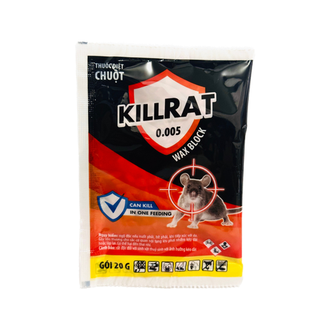  Thuốc diệt chuột killrat dạng hạt thóc, lúa 1 gói 20g 