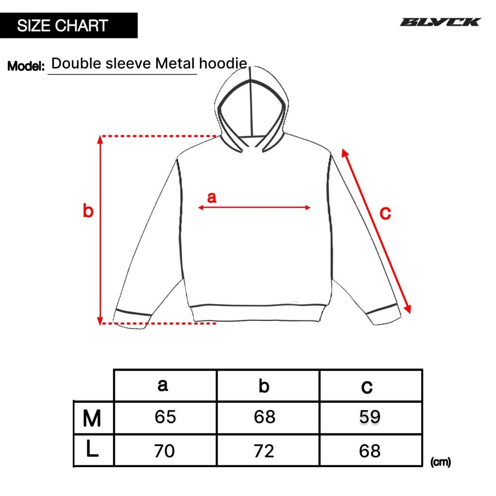  Double sleeve Metal hoodie 