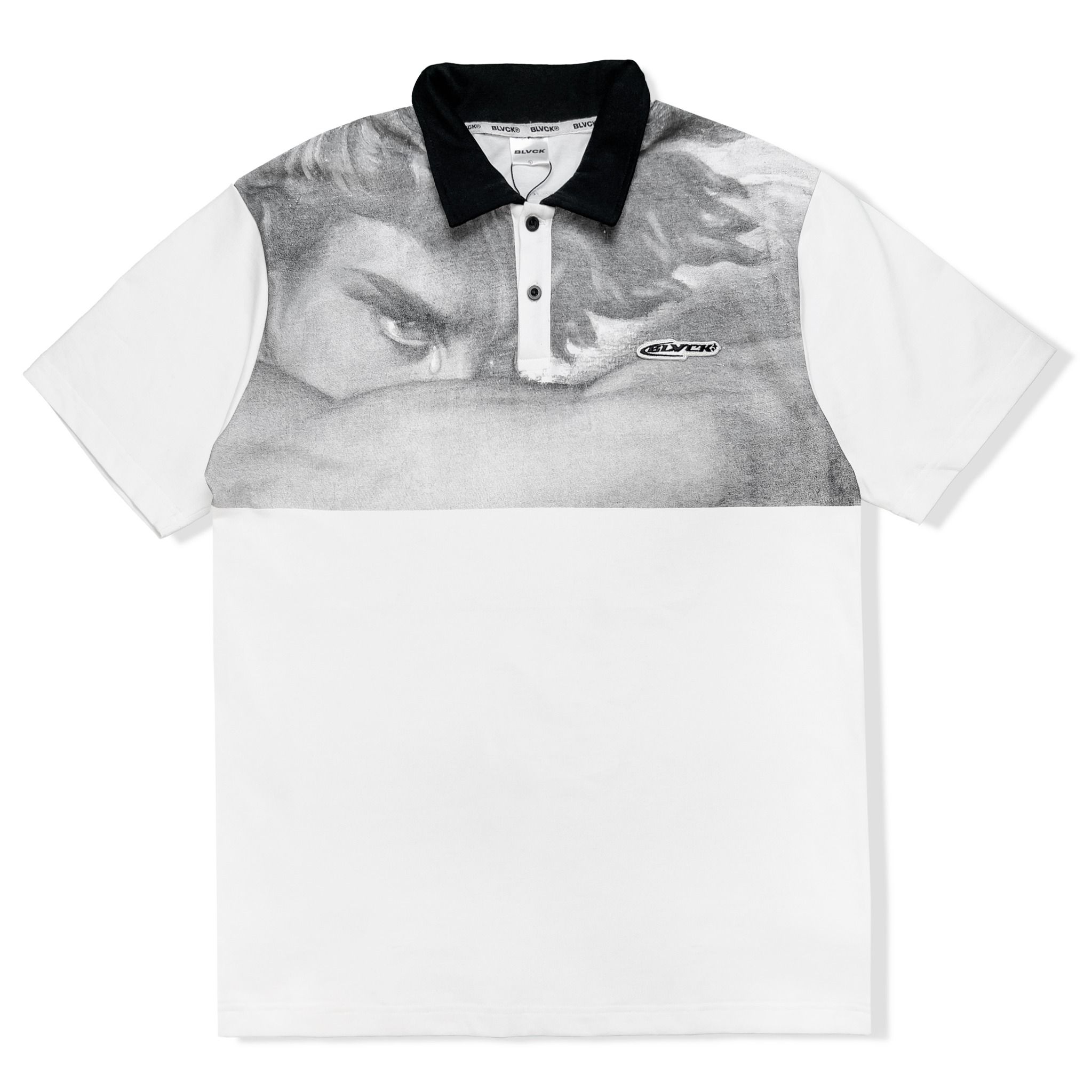 Fallen Angel Polo Shirts ( White ) – BLVCK CLOTHING