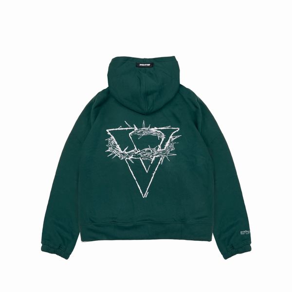  V SKETCH HOODIE - Green (Nỉ bông) 