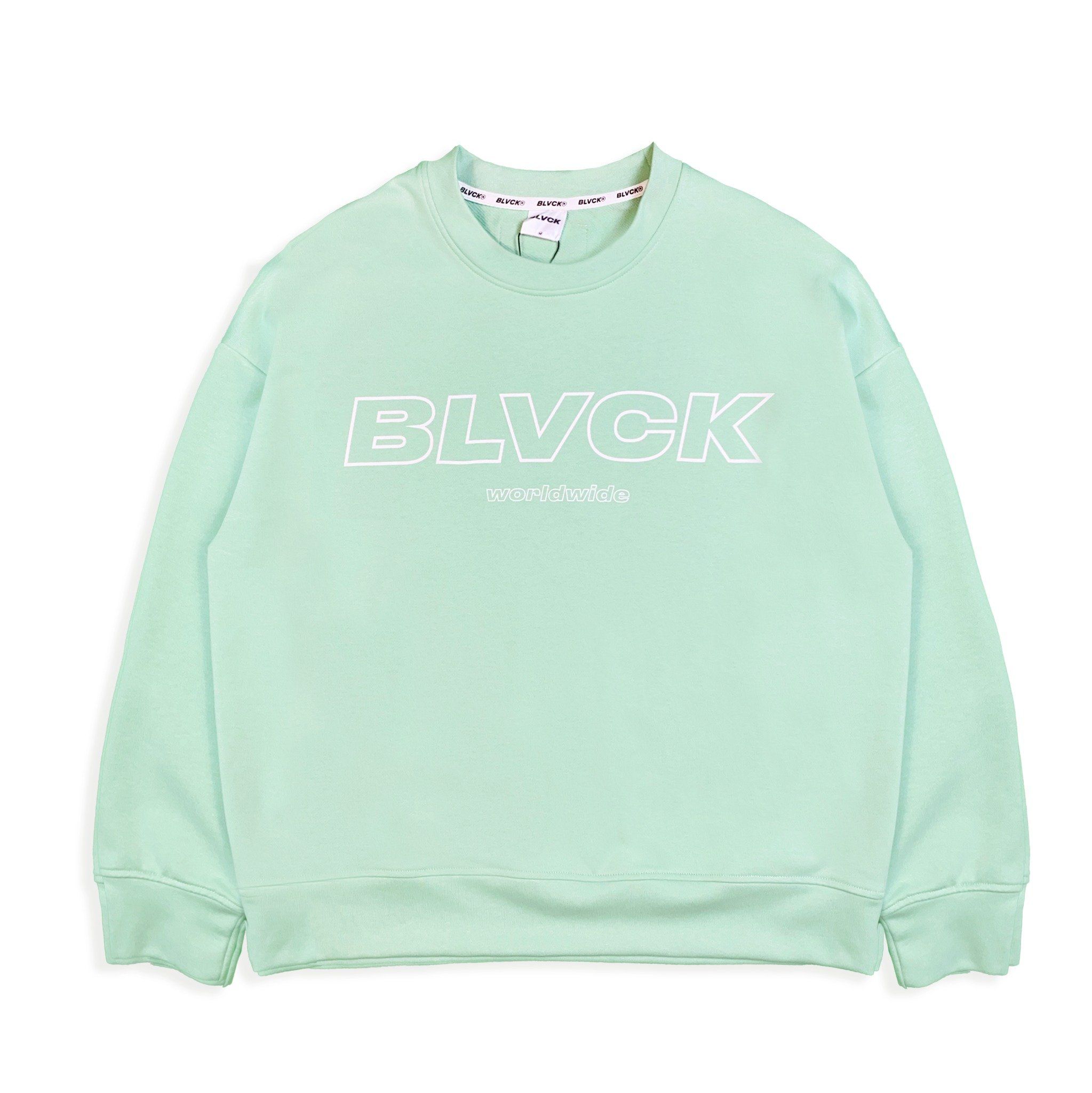  Sweater basic logo BLVCK - Green Bean 