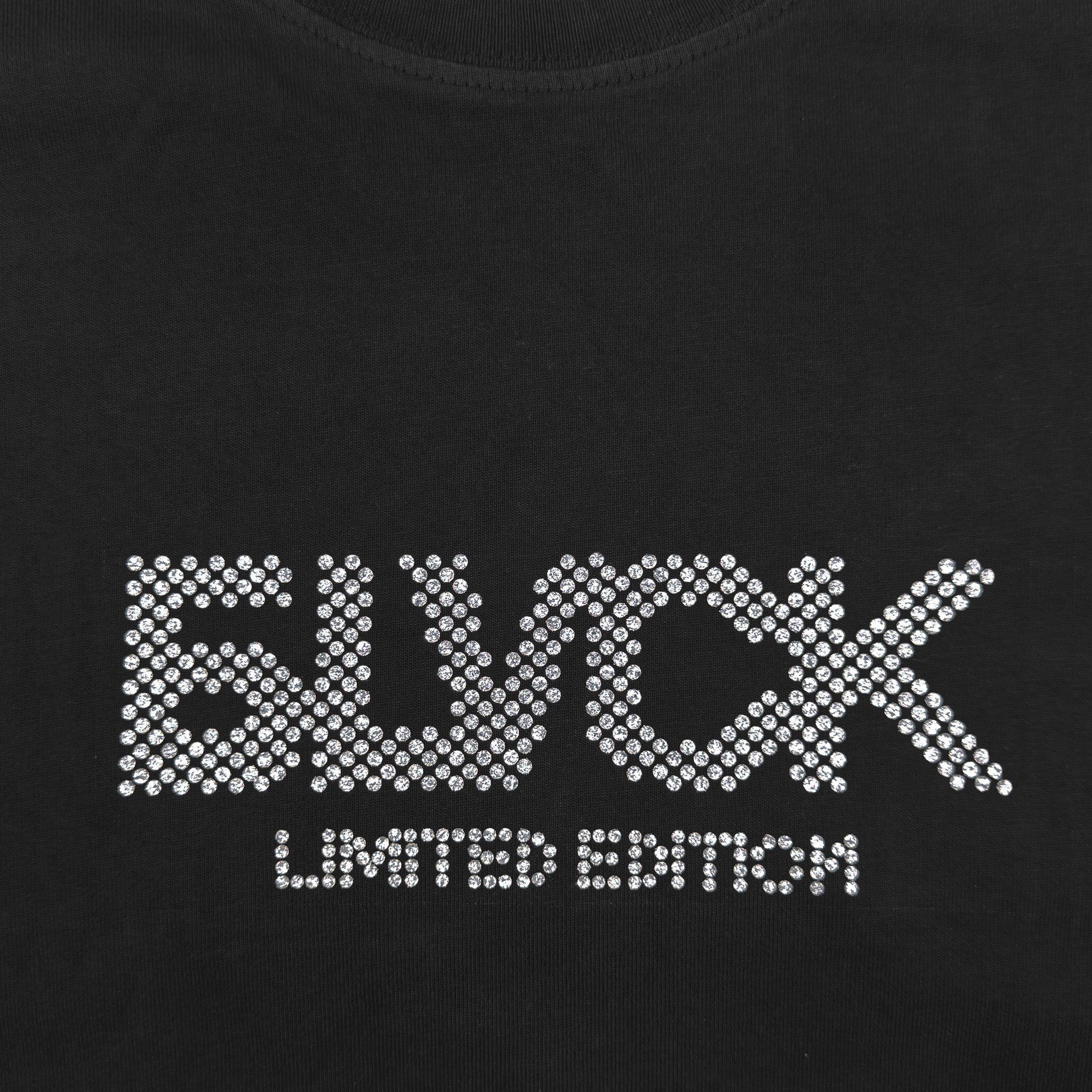  BLVCK Glitter dots Logo | PIGMENT DYED T-shirt 