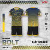  Bộ Quần áo Bóng đá Actee Bolt - Màu Vàng 