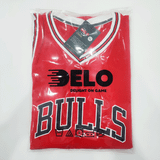  Quần áo Bóng rổ Delo NBA Bulls Đỏ 