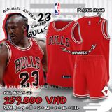  Quần áo Bóng rổ Delo NBA Bulls Đỏ 