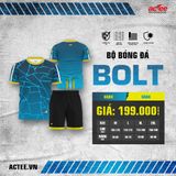  Bộ Quần áo Bóng đá Actee Bolt - Màu Xanh 