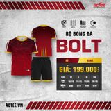  Bộ Quần áo Bóng đá Actee Bolt - Màu Đỏ 