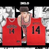  Áo đấu Delo Shohoku - Slam Dunk - màu Đỏ 