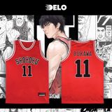  Áo đấu Delo Shohoku - Slam Dunk - màu Đỏ 