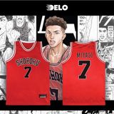  Áo đấu Delo Shohoku - Slam Dunk - màu Đỏ 