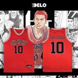  Áo đấu Delo Shohoku - Slam Dunk - màu Đỏ 