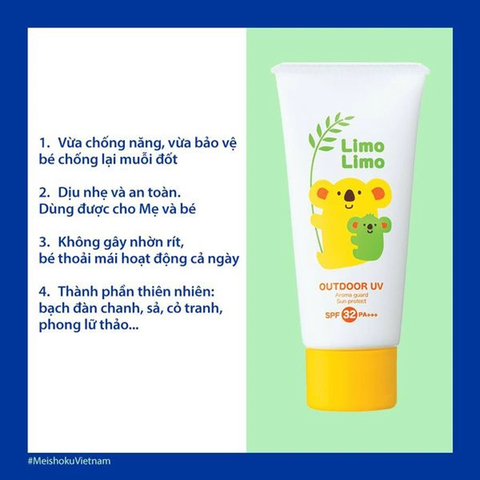  Kem Chống Nắng Limo Limo (Dành cho Mẹ & Bé) 50g 