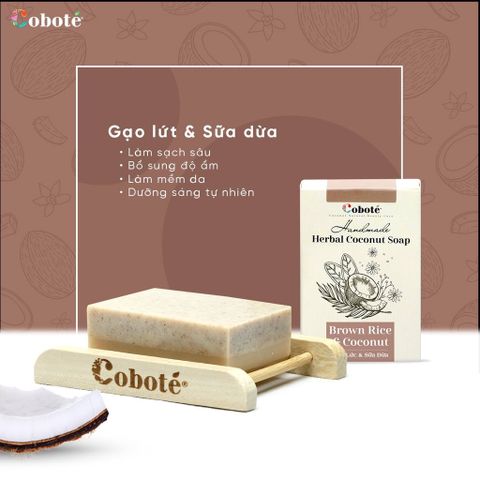  Xà bông gạo lứt sữa dừa từ thiên nhiên 