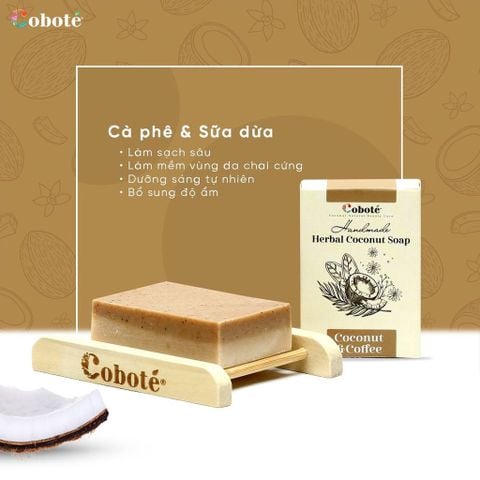  Xà bông cà phê sữa dừa từ thiên nhiên 