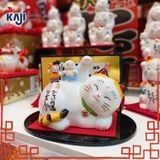  Tượng mèo thần tài Yakushigama (13x8x12cm) 