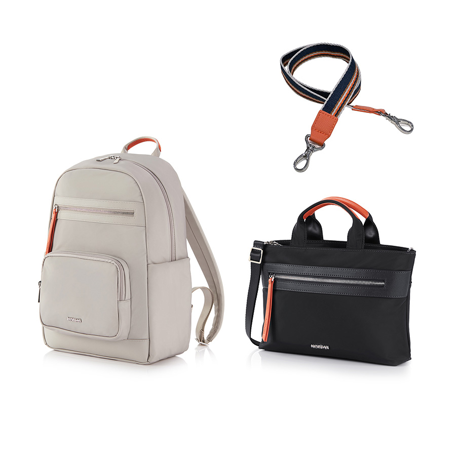 Set A3: Balo laptop 14in + Túi đeo chéo size M + Dây đeo vai Paisley Joy