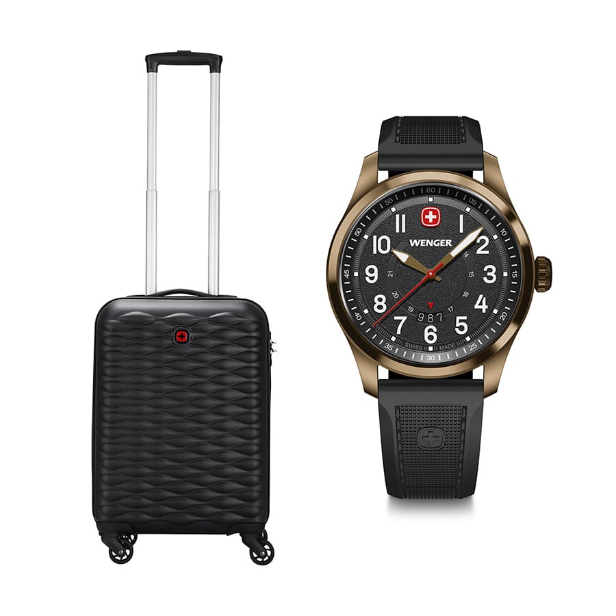 Set G9: Vali In-flight size cabin 55/20 + Đồng hồ Terragraph 01.0541.125