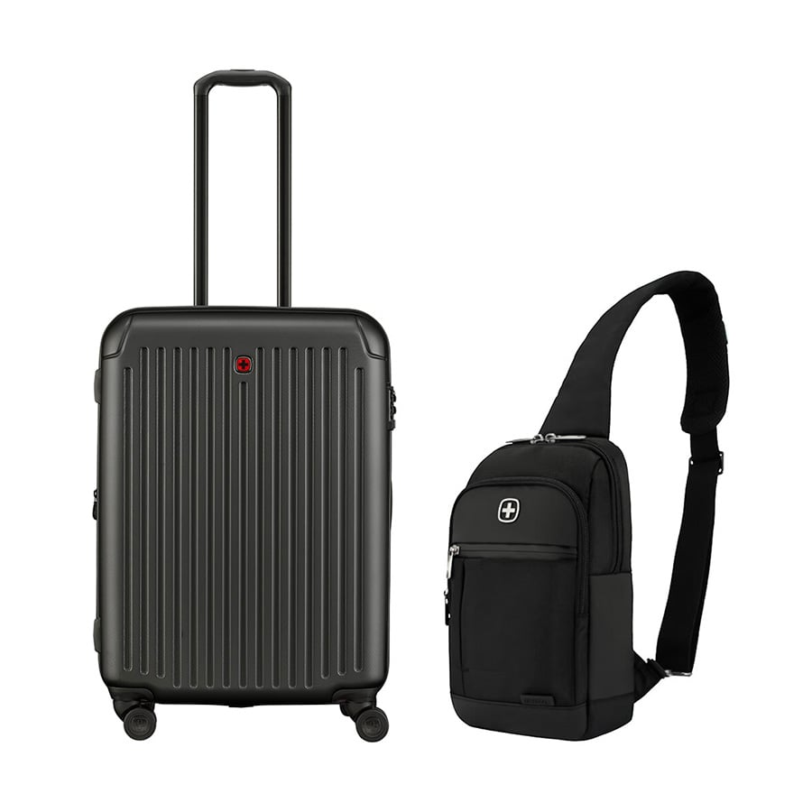 Set G2: Vali kéo Flyn size trung 66cm + Túi đeo chéo Reload
