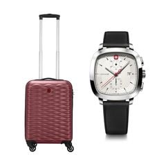  Set G7: Vali In-flight size cabin 55/20 + Đồng hồ Vintage Classic Chrono 01.1933.104 