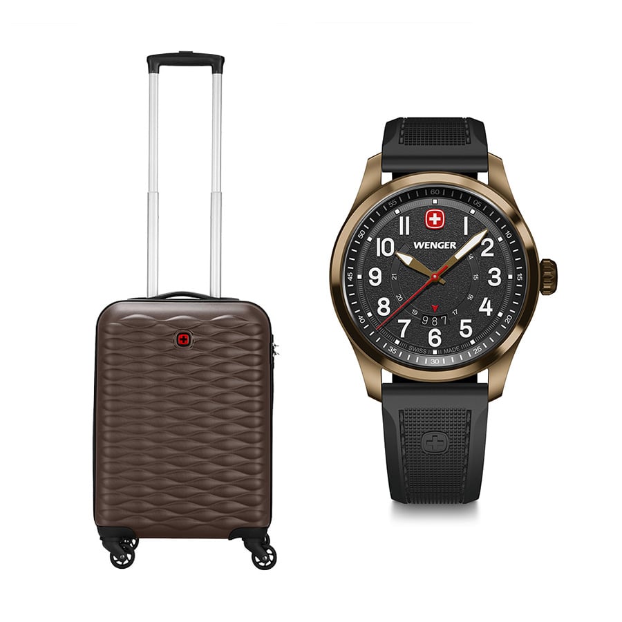 Set G9: Vali In-flight size cabin 55/20 + Đồng hồ Terragraph 01.0541.125
