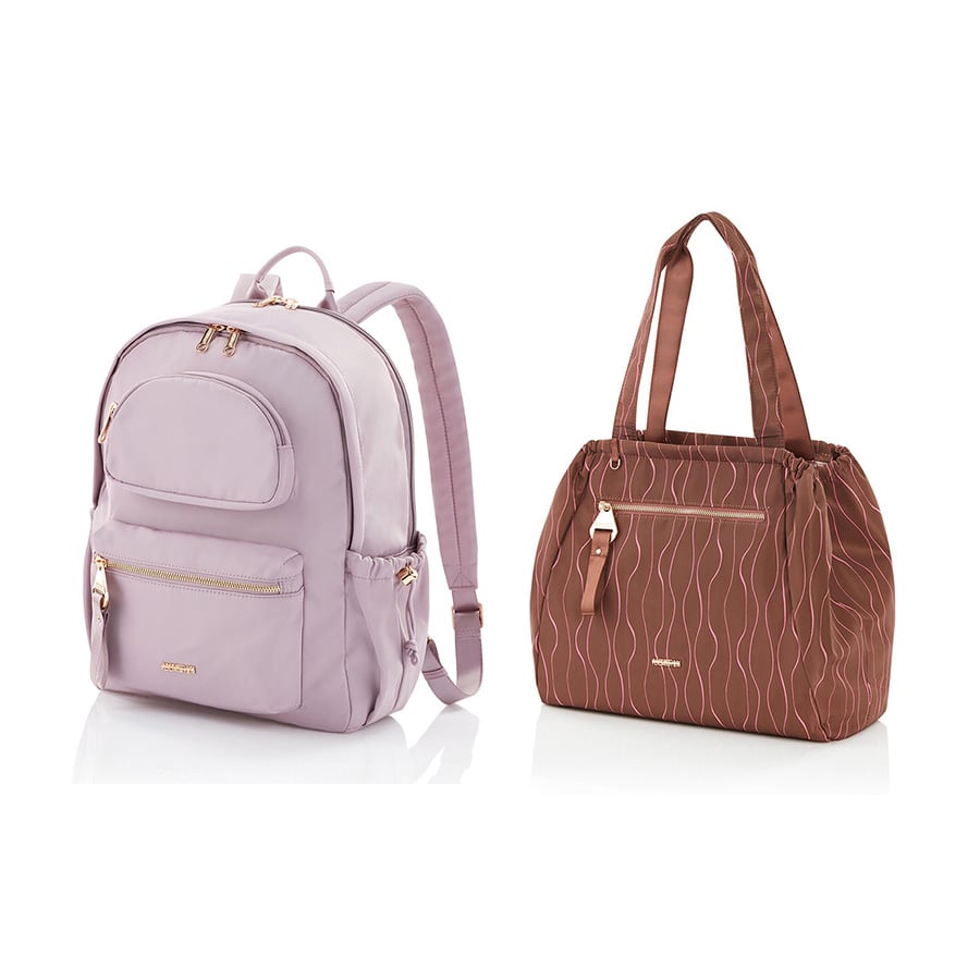 Set A2: Balo laptop 14in Alizee Day + Túi tote Alizee Day size S