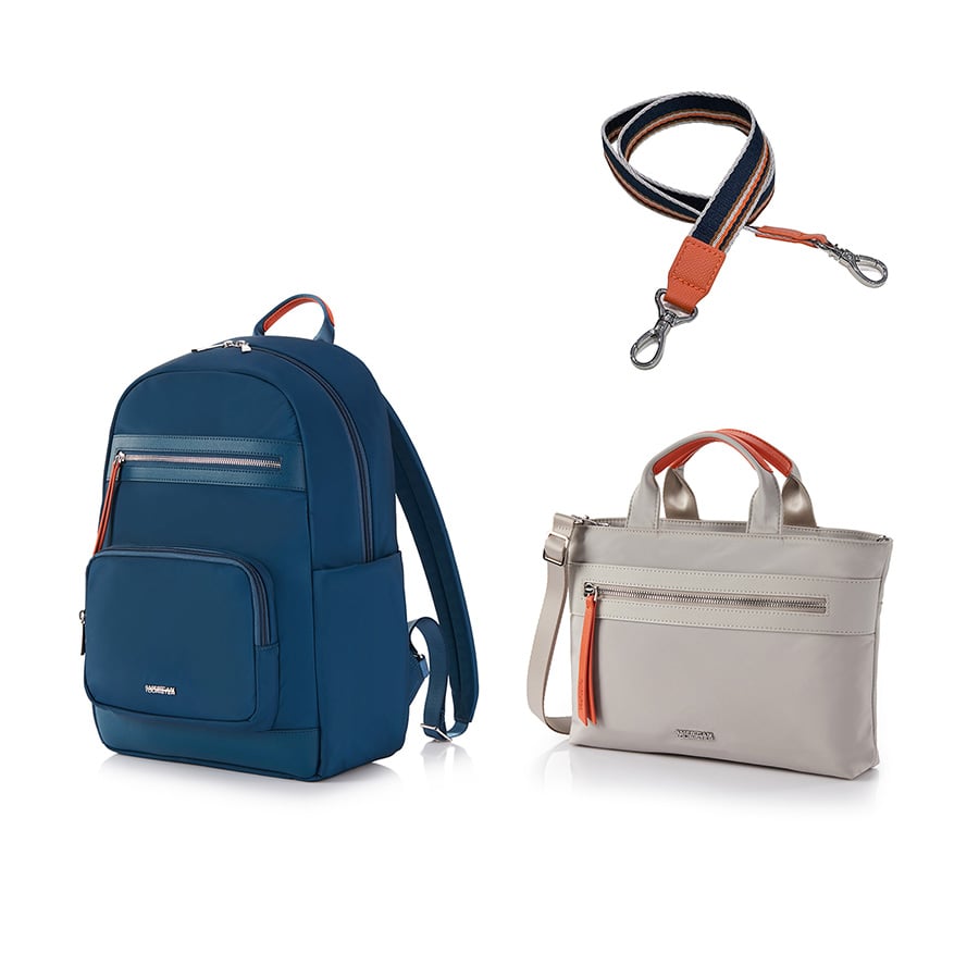 Set A3: Balo laptop 14in + Túi đeo chéo size M + Dây đeo vai Paisley Joy