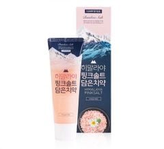  Kem Đánh Răng Muối Hồng Hương Hoa Bạc Hà Bamboo Salt Pink Himalaya 100g 