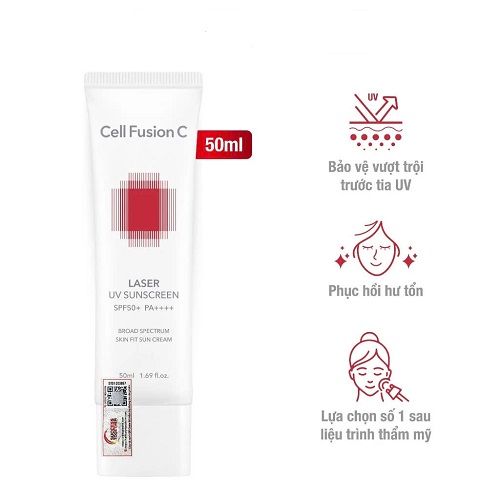  Kem Chống Nắng Phục Hồi Trẻ Hóa Cell Fusion C Laser Uv Sunscreen 100 Spf50+ Pa++++ 50ml. 
