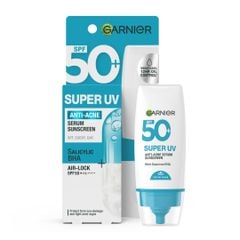  Kem Chống Nắng Ngừa Mụn Garnier Super UV Anti-Acne Serum Sunscreen 30ml. 