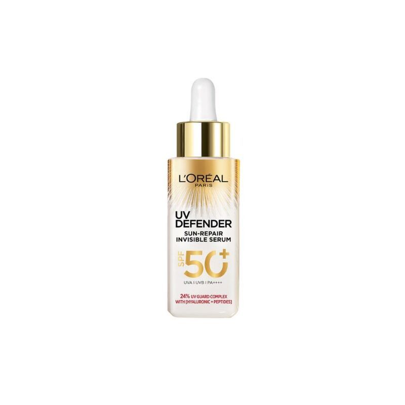  Serum Chống Nắng L'Oreal Phổ Rộng Mỏng Nhẹ, Bảo Vệ Da 30ml Defender Sun-Repair Spf 50+ Pa++++ 