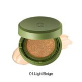 Phấn nước trang điểm GLAMRR Q (VEGAN SUPER GLOW CUSHION #01 LIGHT BEIGE, 15g)