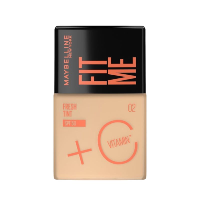  KEM NỀN SÁNG DA CHỐNG NẮNG, MỎNG NHẸ & KIỀM DẦU MAYBELLINE FIT ME FRESH TINT 30ML SPF50 02 AS 