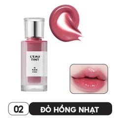  Son Tint Bóng Bbia L Eau Tint 02 Fleur L Eau - Màu Đỏ Hồng Nhạt. 