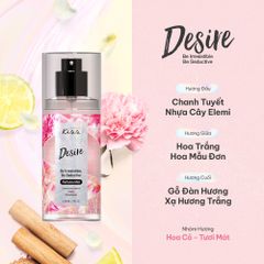  Xịt Thơm Toàn Thân Hương Nước Hoa Malissa Kiss – Hương Desire 88ml 