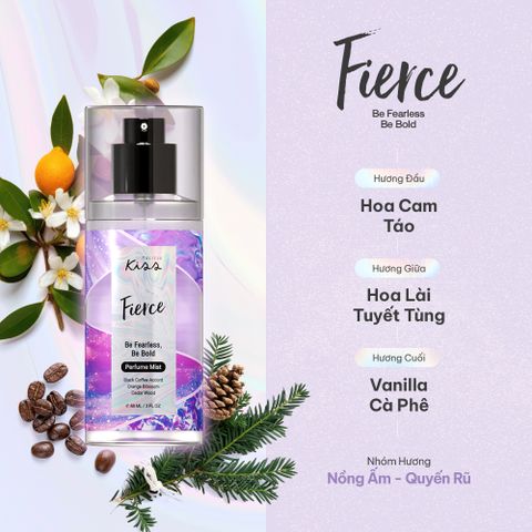  Xịt thơm toàn thân hương nước hoa Malissa Kiss – Hương Fierce 88ml 